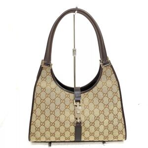 Gucci Shoulder Bag  Brown Canvas